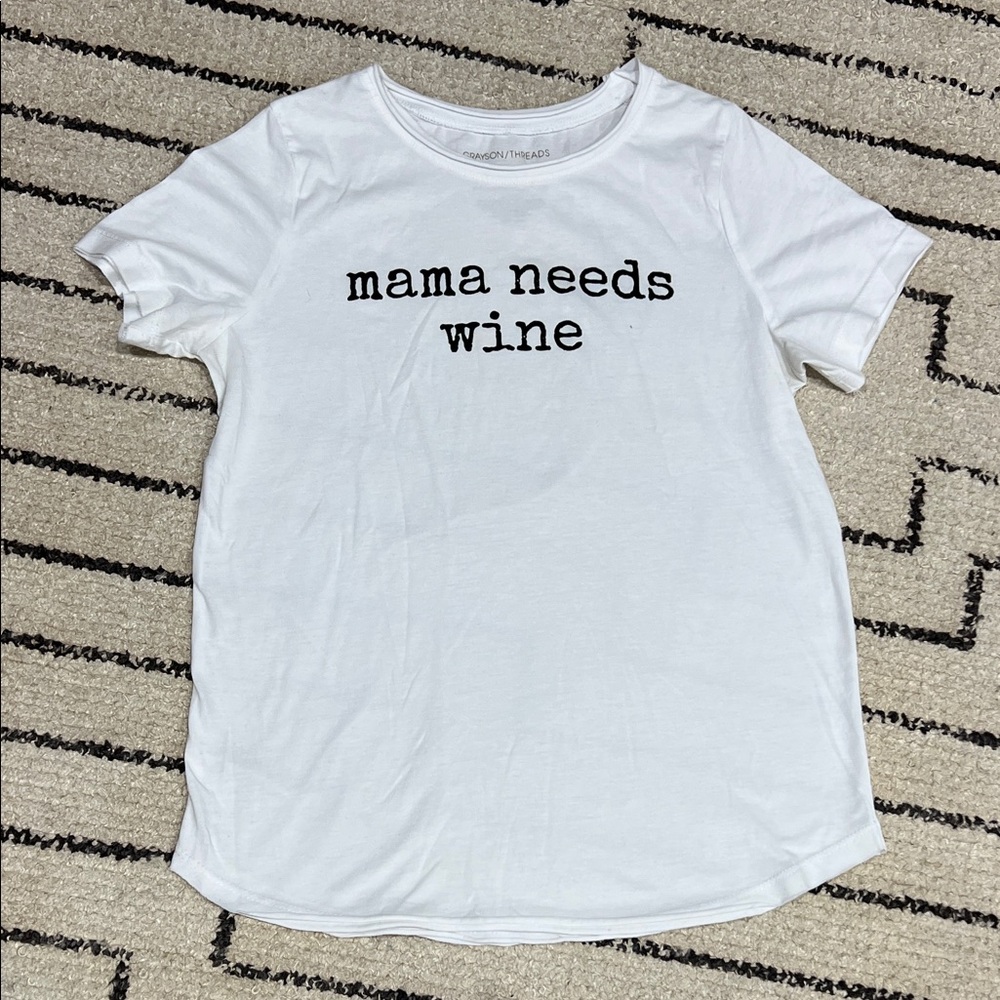 Grayson Threads White Tee with Black Text